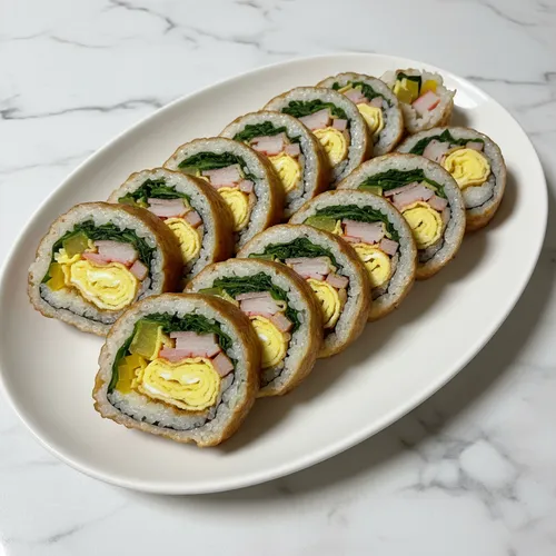 어묵 바닥 깔은 담백 김밥