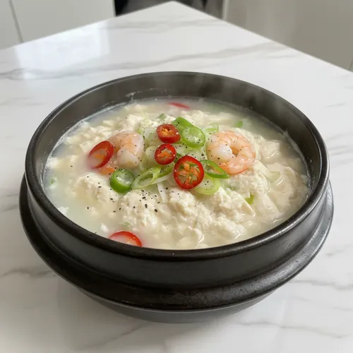 澄んだおぼろ豆腐チゲ