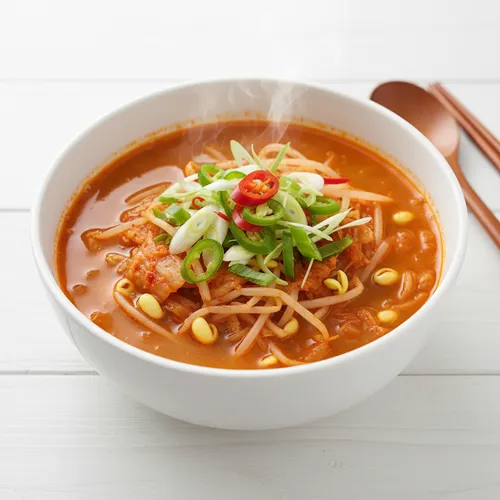 キムチ豆もやしスープ