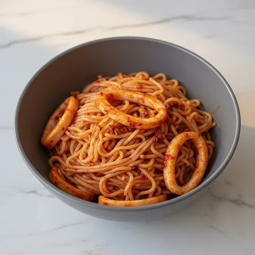 イカのビビン麺