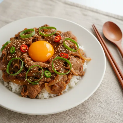 豚バラ薄切り肉のサムジャン炒め