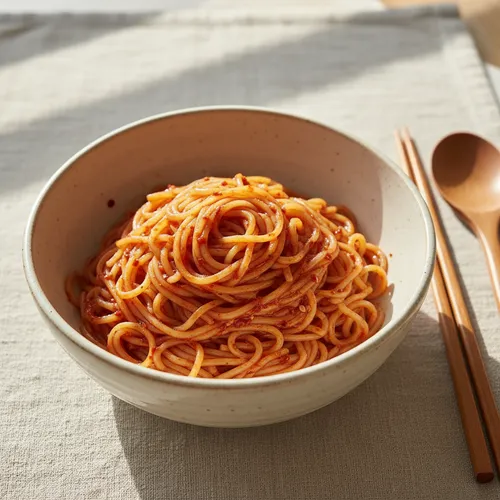 キム・ジェジュンの超簡単 エゴマ油ビビン麺