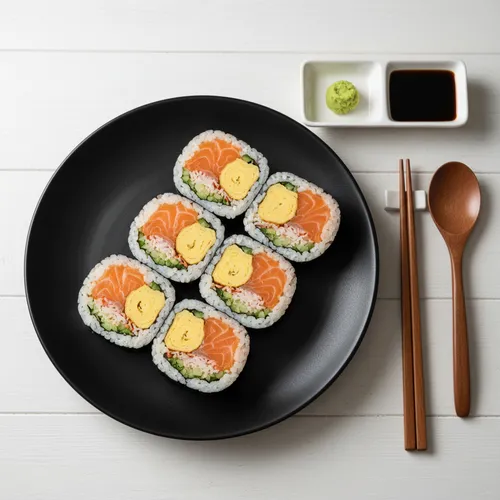연어 후토마끼 (대왕 연어 김밥)
