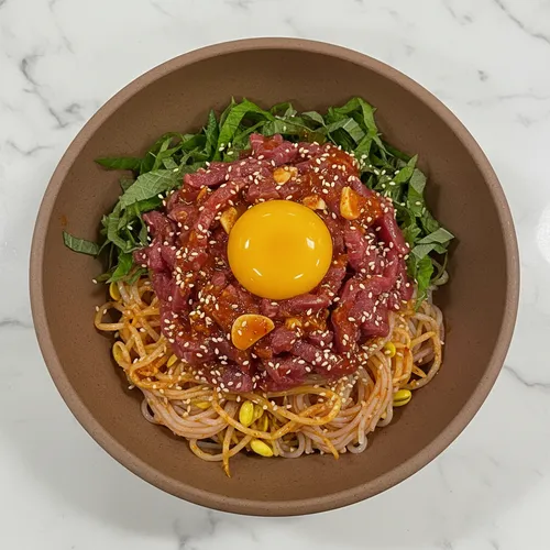 ダイエットユッケ 大豆もやしビビン麺