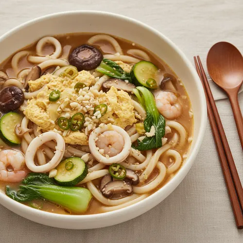 ガーリックたっぷり パク・ヨンヨン風中華うどん
