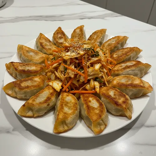 ビビン餃子とキャベツ和え