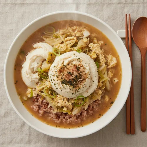 おぼろ豆腐キャベツご飯