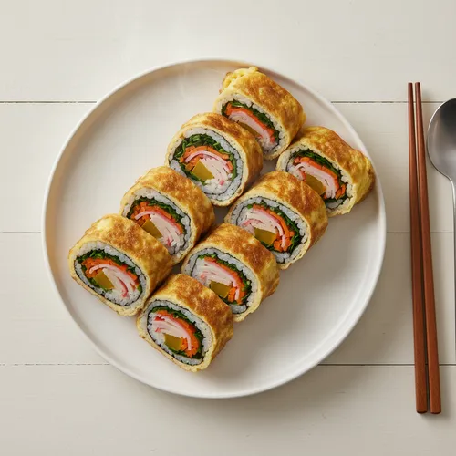 ワンパンで焼く変わり種卵キンパ