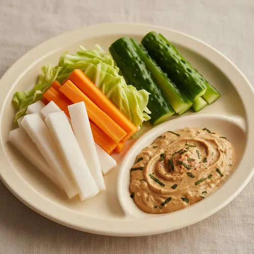 セブンイレブンスタイルの野菜スティックと秘伝の味噌マヨソース