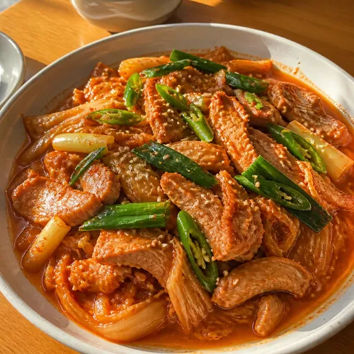豚トロキムチ蒸し