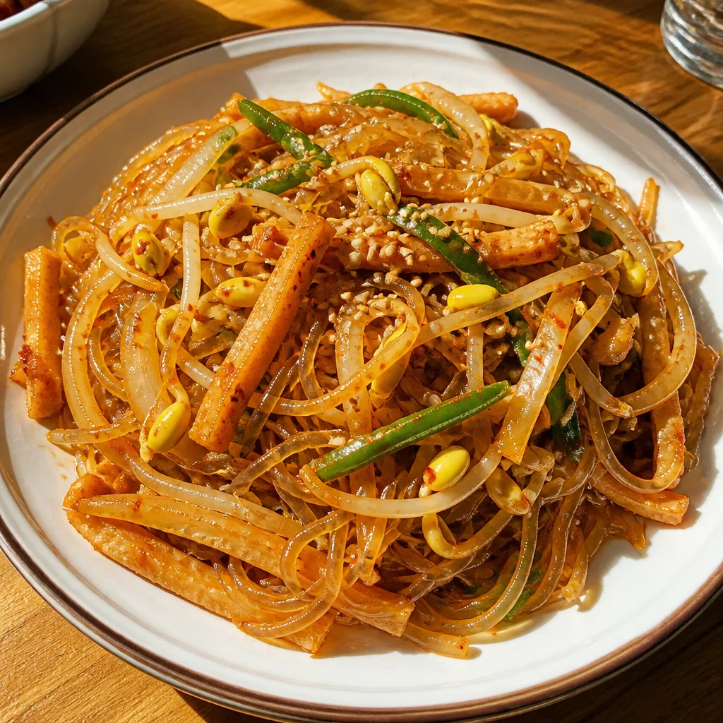 超簡単!さつま揚げと大豆もやしのチャプチェ