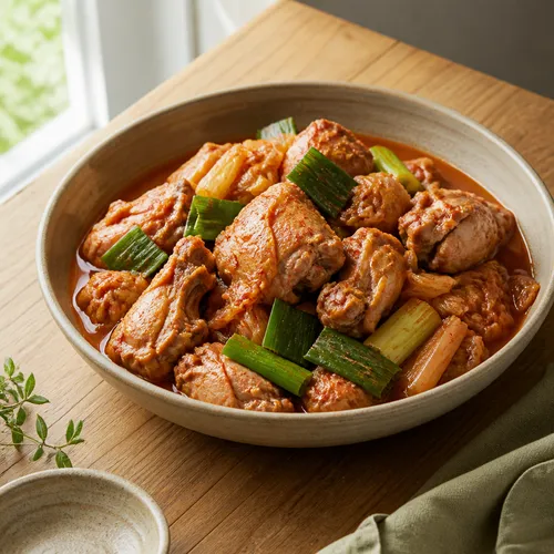82歳おばあちゃんの秘伝キムチ鶏肉の炒め煮