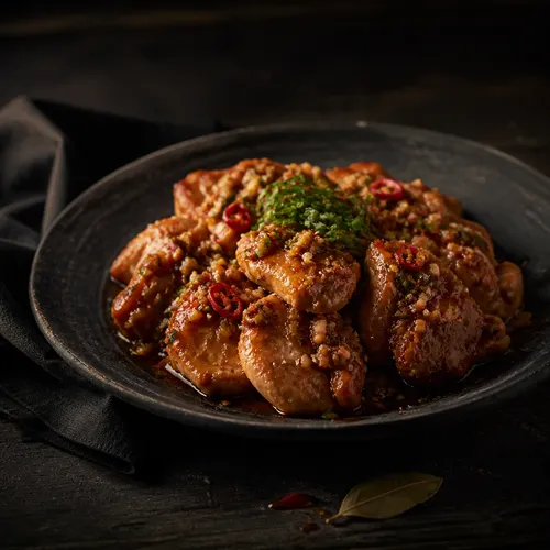 鶏むね肉のネギだれ漬け