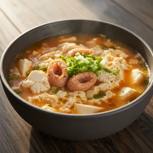 家族みんなが大好きな明太おぼろ豆腐スープ