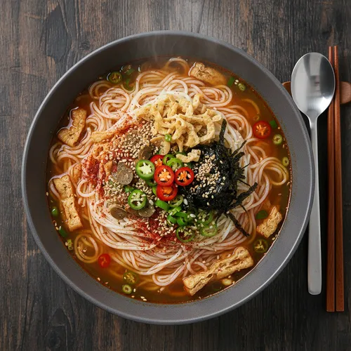 電子レンジ ポチャ麺