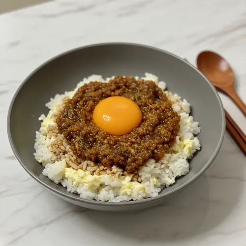イクラの醤油卵かけご飯