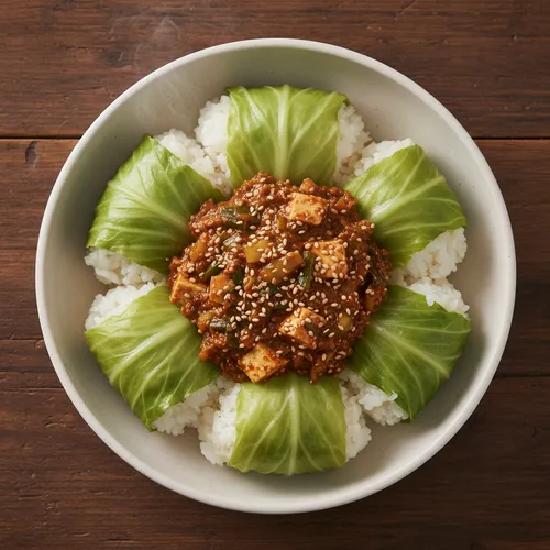キャベツの包み飯