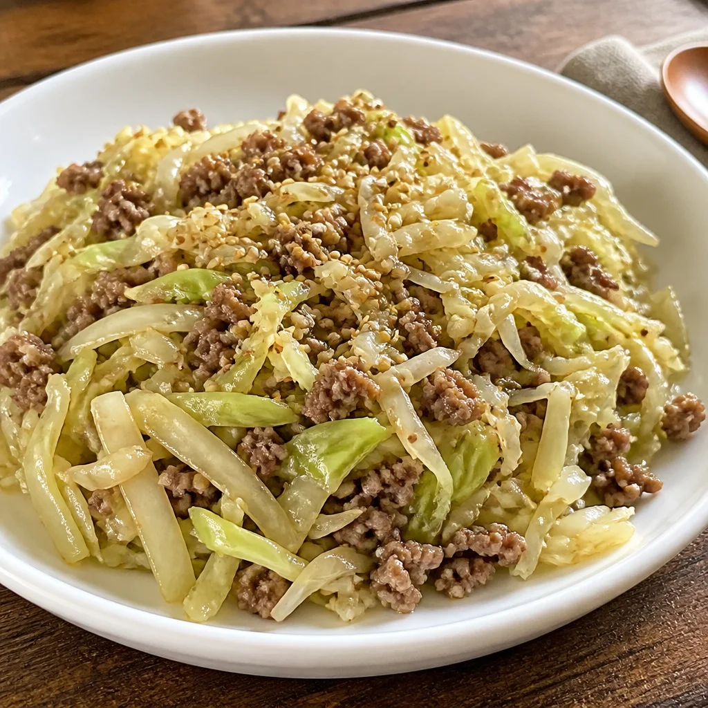 5分で完成!牛肉とキャベツの炒め物
