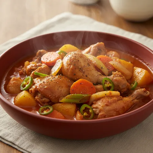 臭みなくピリ辛な鶏肉の炒め煮