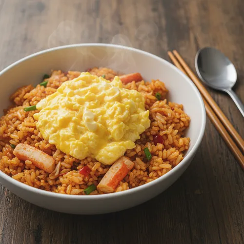 辛いカニカマチャーハン