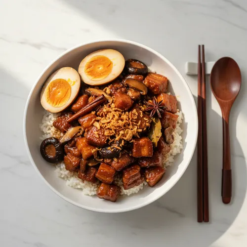 ルーローハン（台湾風豚肉のせご飯）