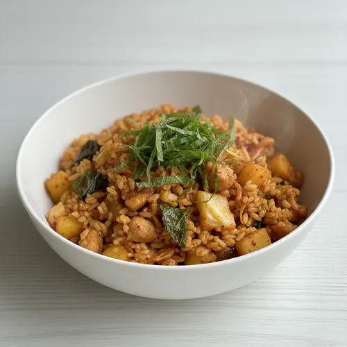 鶏むね肉の炒飯（カムジャタン風）