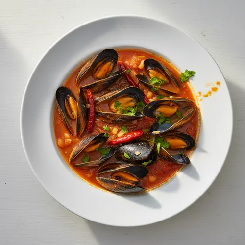 スペイン風トマトとムール貝の煮込み