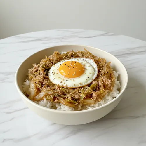 ミニ白菜とツナのどんぶり