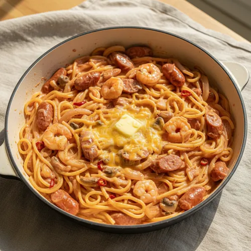 ワンパンで作る濃厚ロゼパスタ