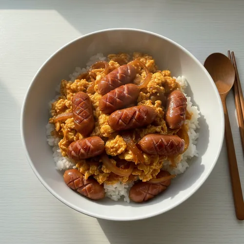 ケランマリソーセージご飯
