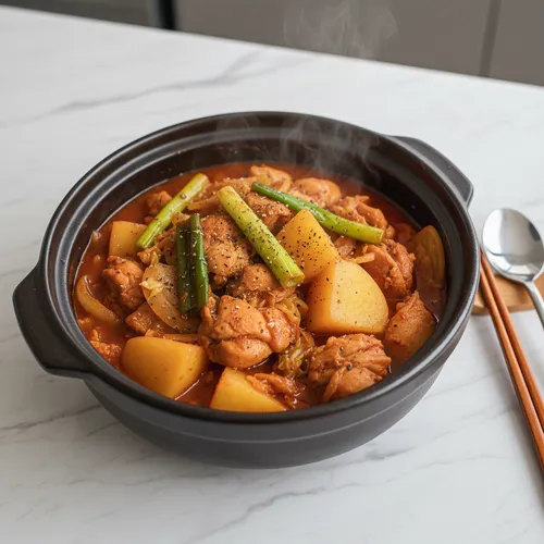超簡単！鶏もも肉の辛味煮込み