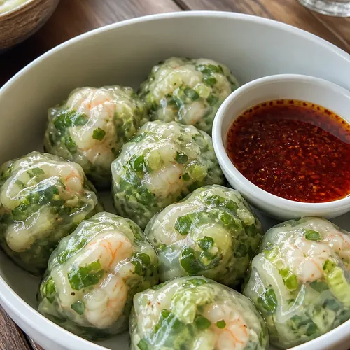 胃に優しい米粉のエビ餃子