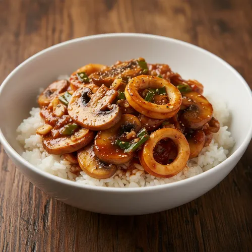 マッシュルームのっけご飯