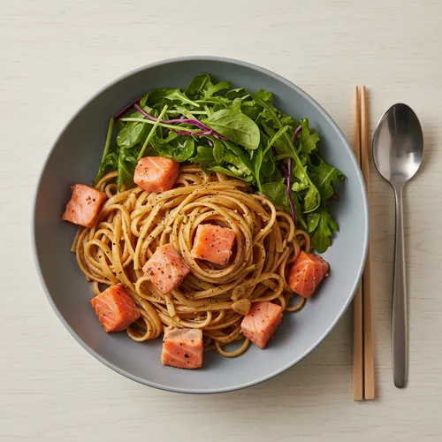 ダイエットサーモン冷製パスタ