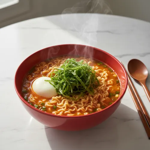 エゴマ油とエゴマの葉のシンラーメン