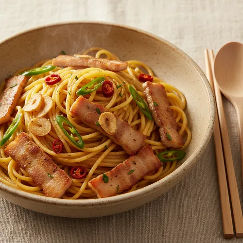 レイモン・キムの人生豚バラ肉パスタ