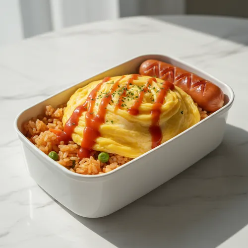超簡単オムライス弁当