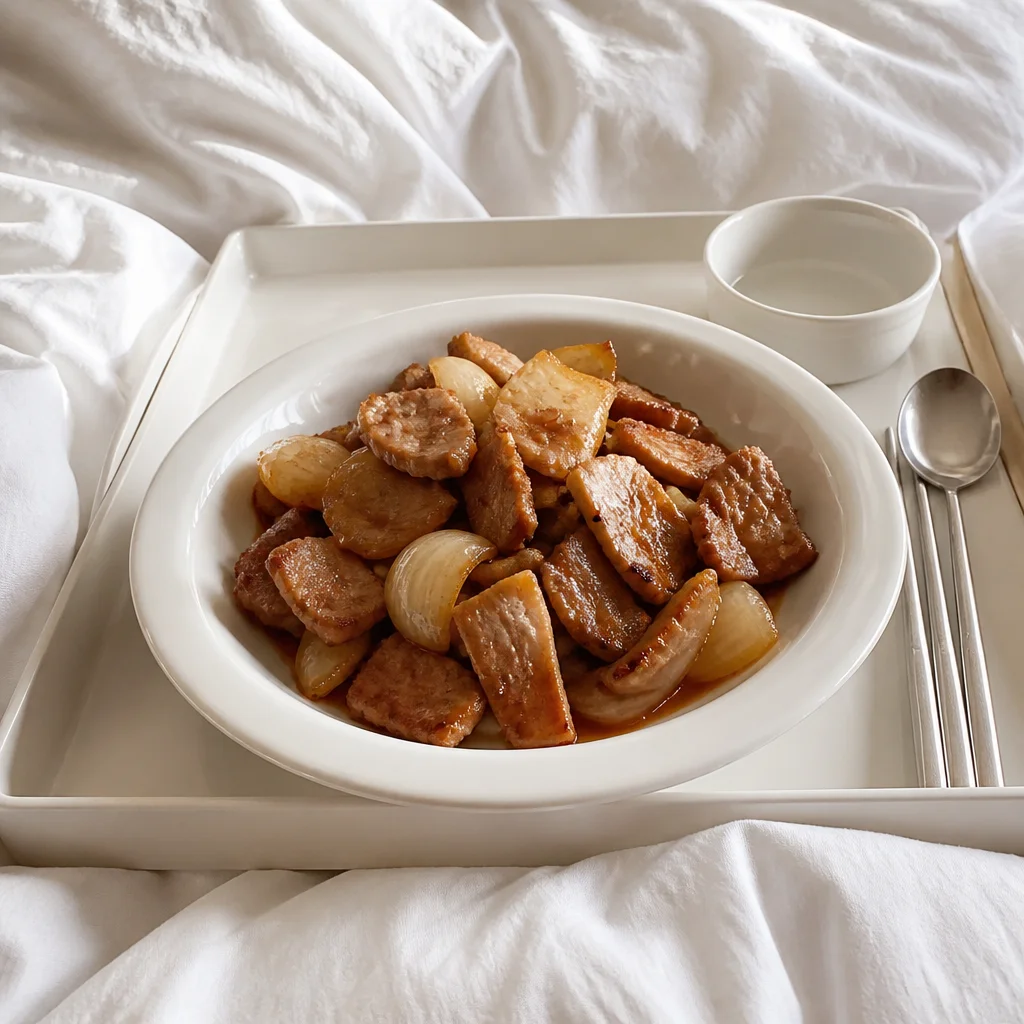 冷凍豚バラ肉の醤油煮