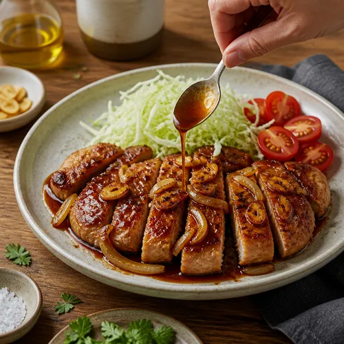 イ・ヨンボクの豚テキ（豚肩ロースステーキ）