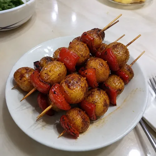 스모키 BBQ 감자 꼬치