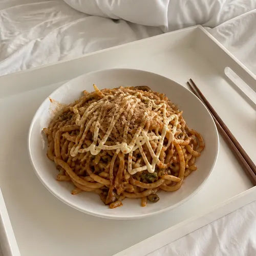 超簡単焼うどん