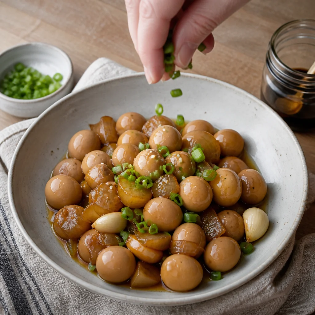 給食の達人の秘伝うずらの卵の煮物