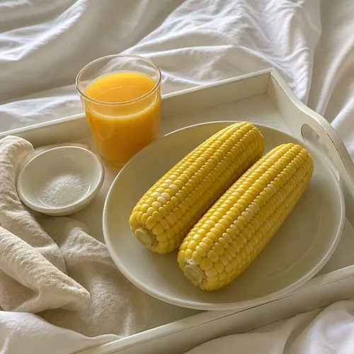 もちもち食感のトウモロコシの塩茹で