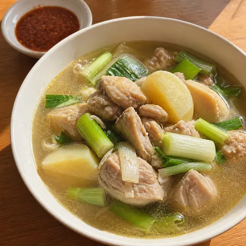 妻のスタミナ補給用 鶏一羽スープ