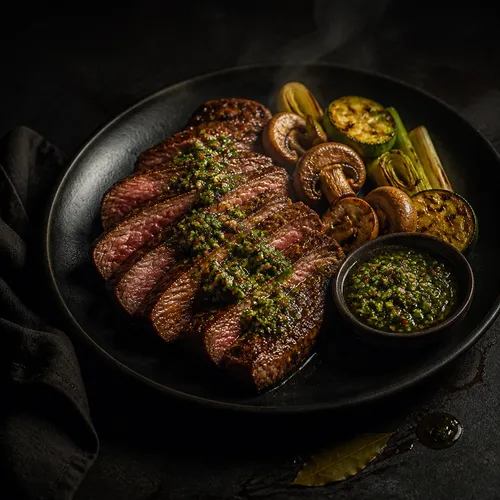 炊飯器で作るステーキのコンフィとチャムナムル・チミチュリソース