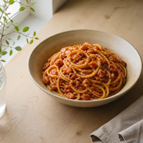 スパムケチャップパスタ