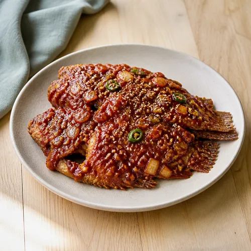 ピリ辛甘辛ボラックのヤンニョム焼き