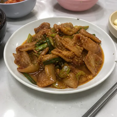 豚バラ肉のテンジャン炒め