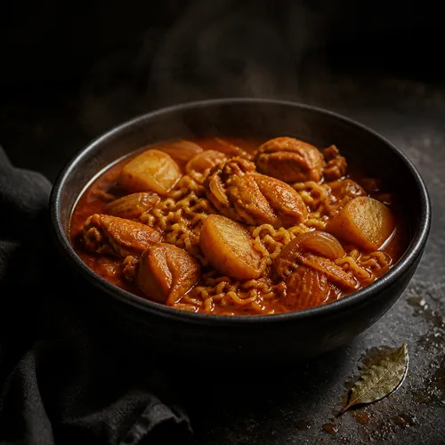 プルダックチキン炒め