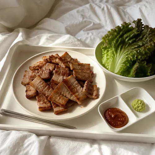 フライパンで焼く完璧なサムギョプサル（韓国風豚バラ肉）